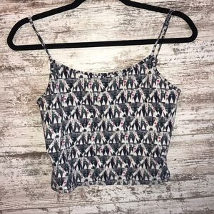 Fun cropped tank top